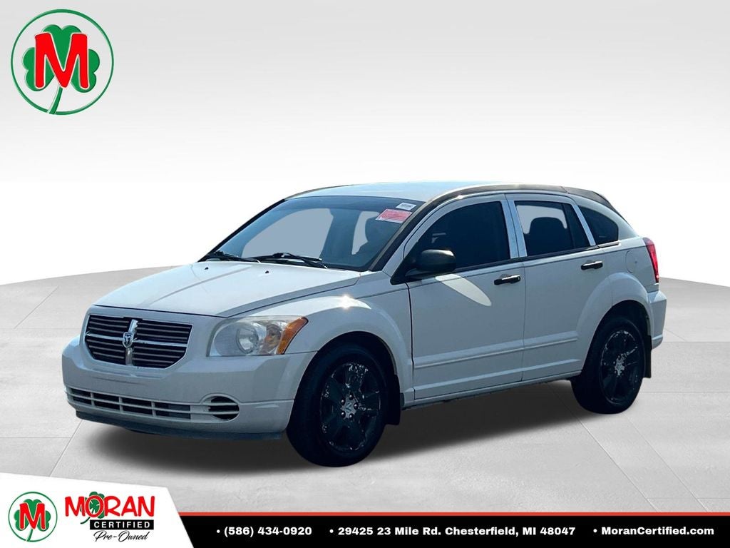 2007 Dodge Caliber SXT in Stone White — front three-quarter view