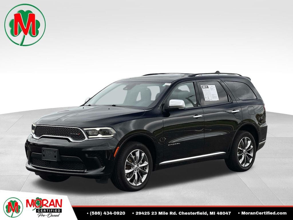 2024 Dodge Durango Citadel in Black — front three-quarter view