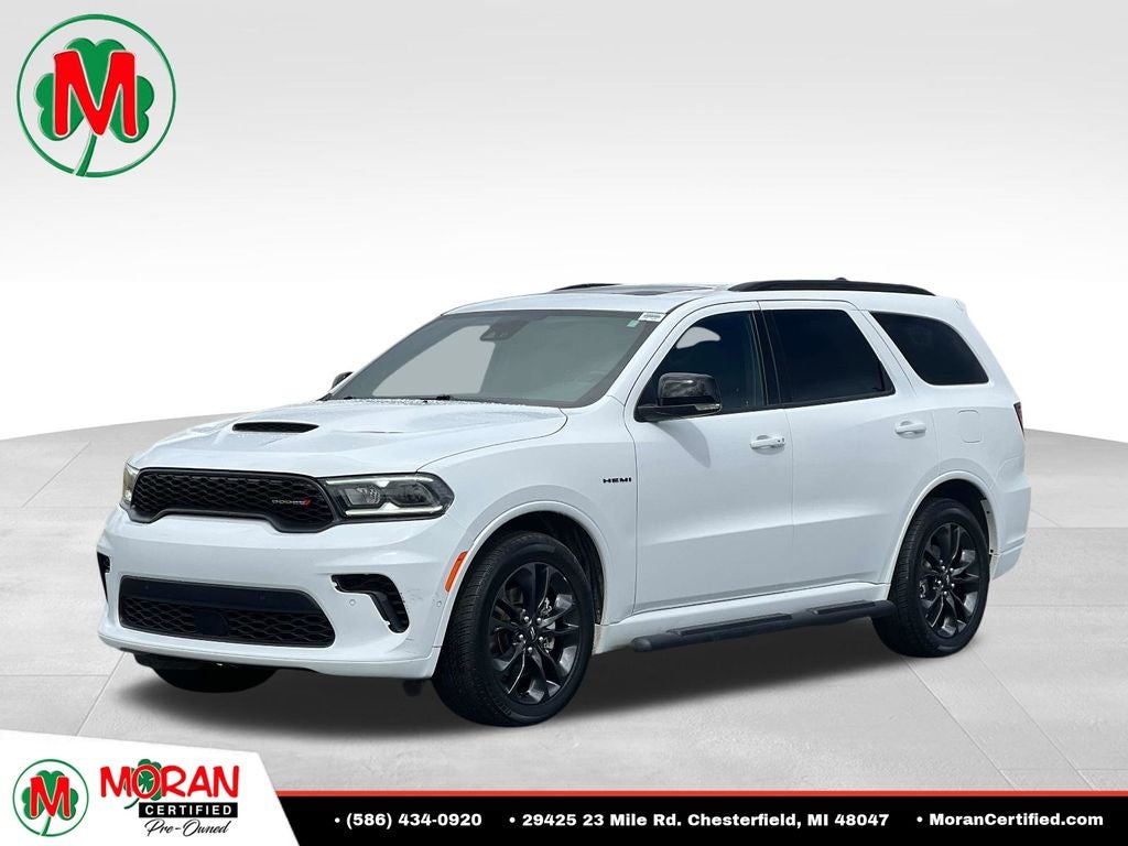 2024 Dodge Durango R/T Plus in White — front three-quarter view