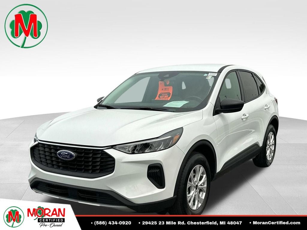 2026 Ford Escape Active in Oxford White — front three-quarter view
