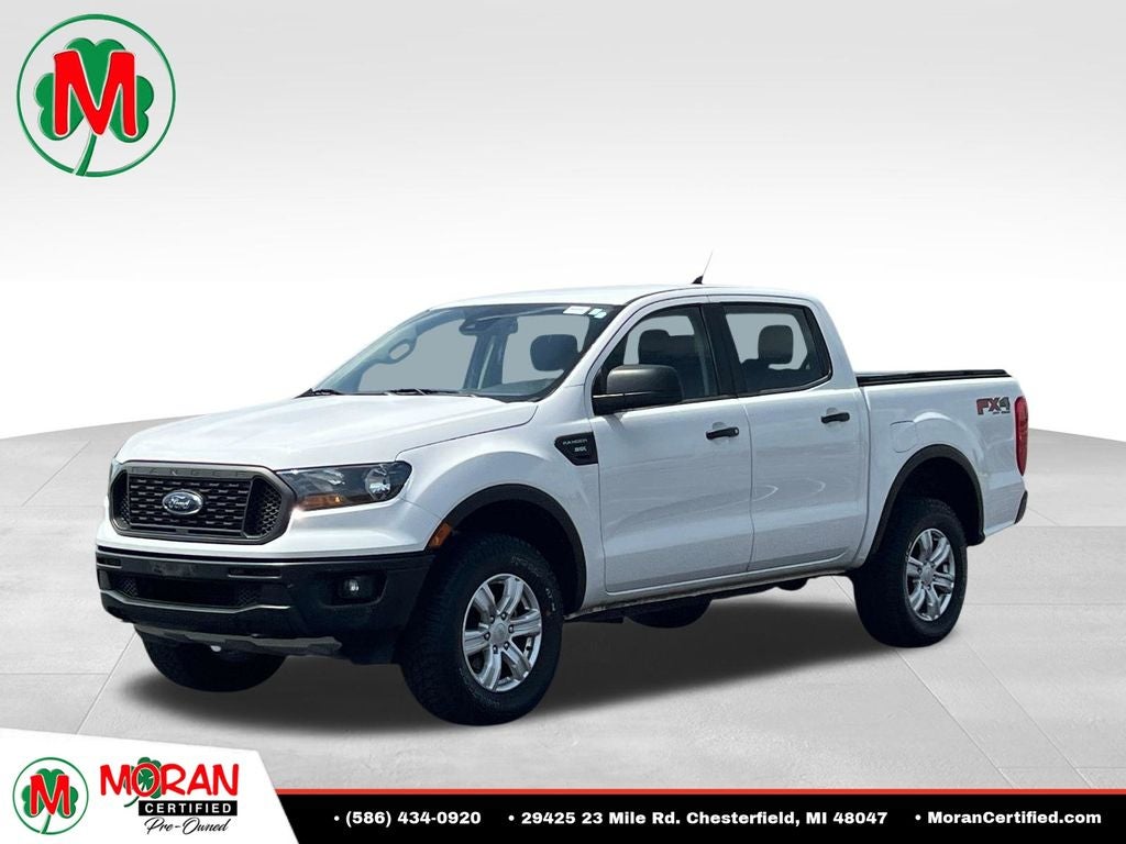 2019 Ford Ranger XL in Oxford White — front three-quarter view