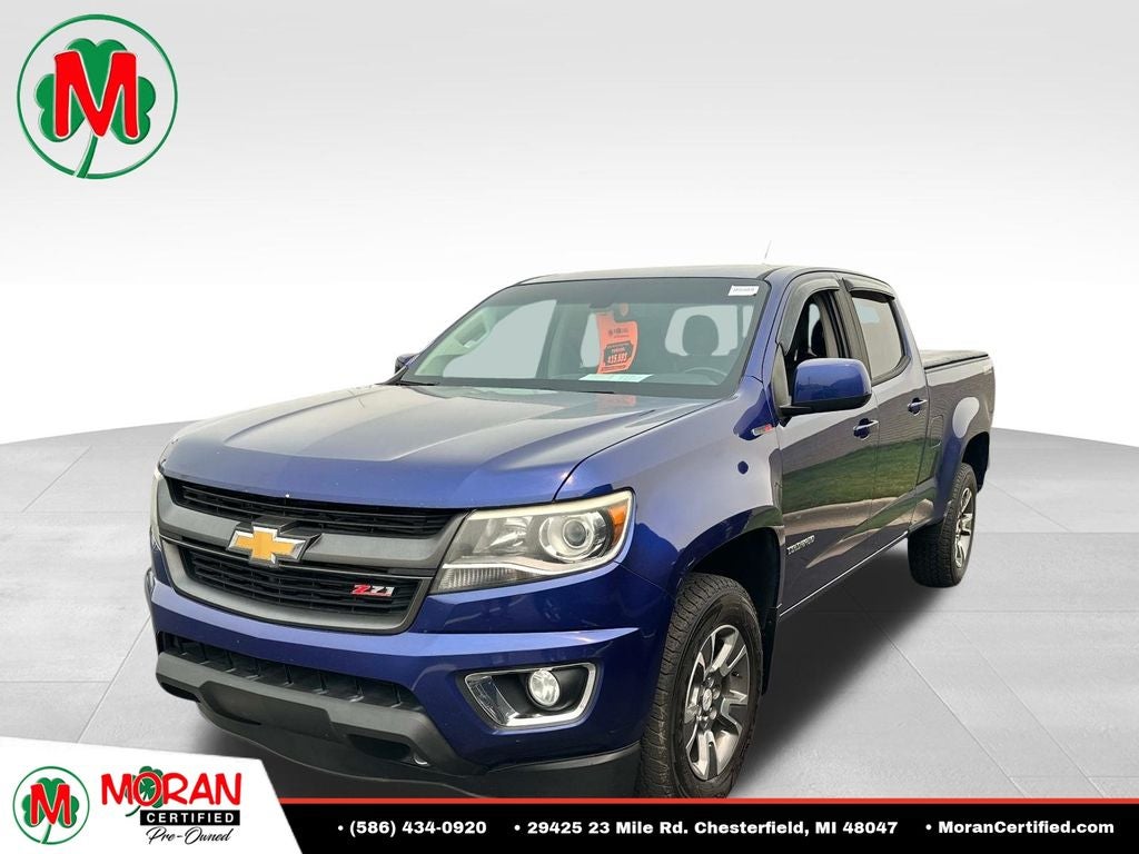 2016 Chevrolet Colorado Z71 in Laser Blue — front three-quarter view