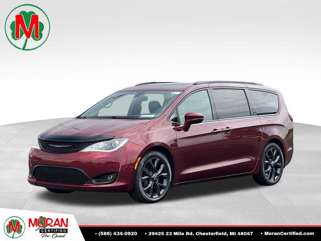 2019 Chrysler Pacifica Limited in Velvet — front three-quarter view