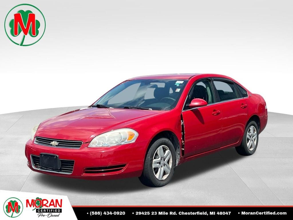 2008 Chevrolet Impala LS in Precision Red — front three-quarter view