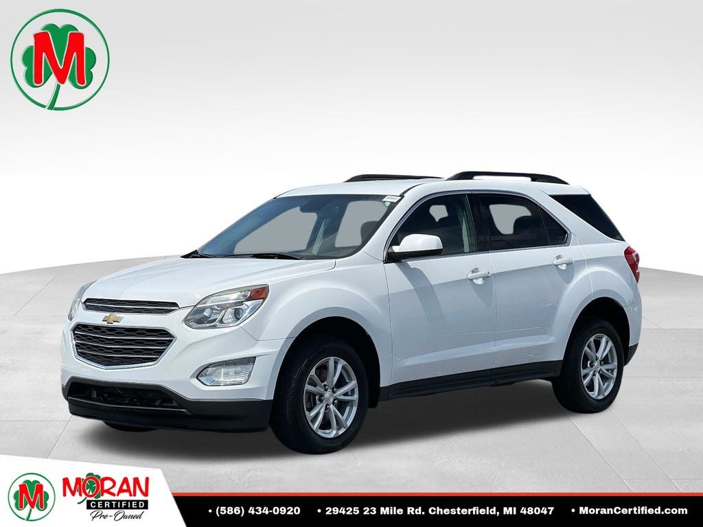 2016 Chevrolet Equinox LT in Summit White — front three-quarter view