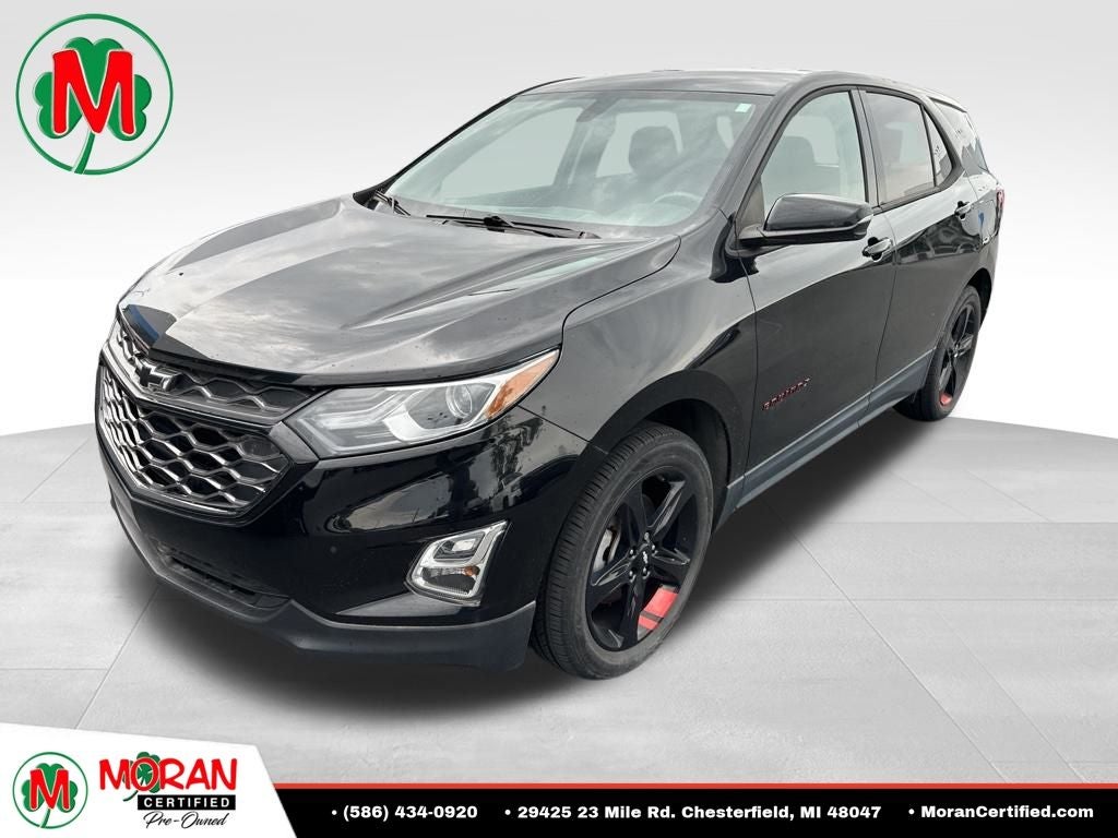2019 Chevrolet Equinox LT in Black Metallic — front three-quarter view