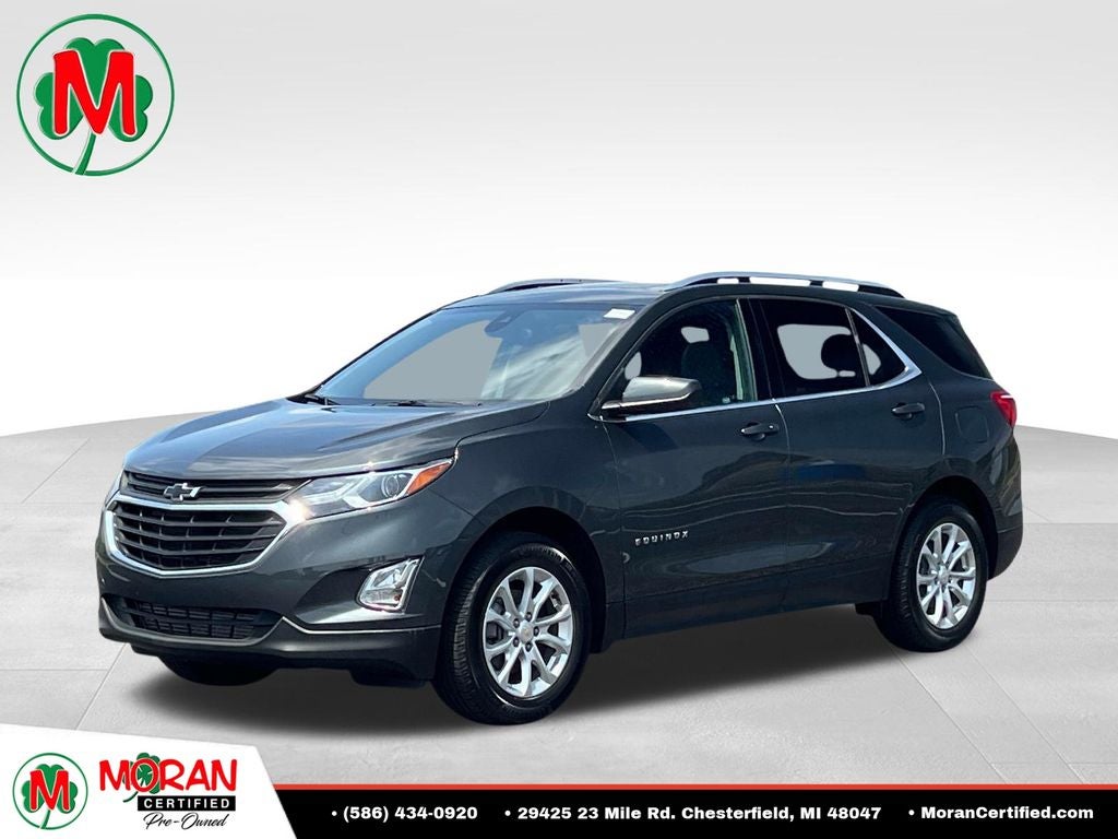 2020 Chevrolet Equinox LT in Nightfall Gray Metallic — front three-quarter view