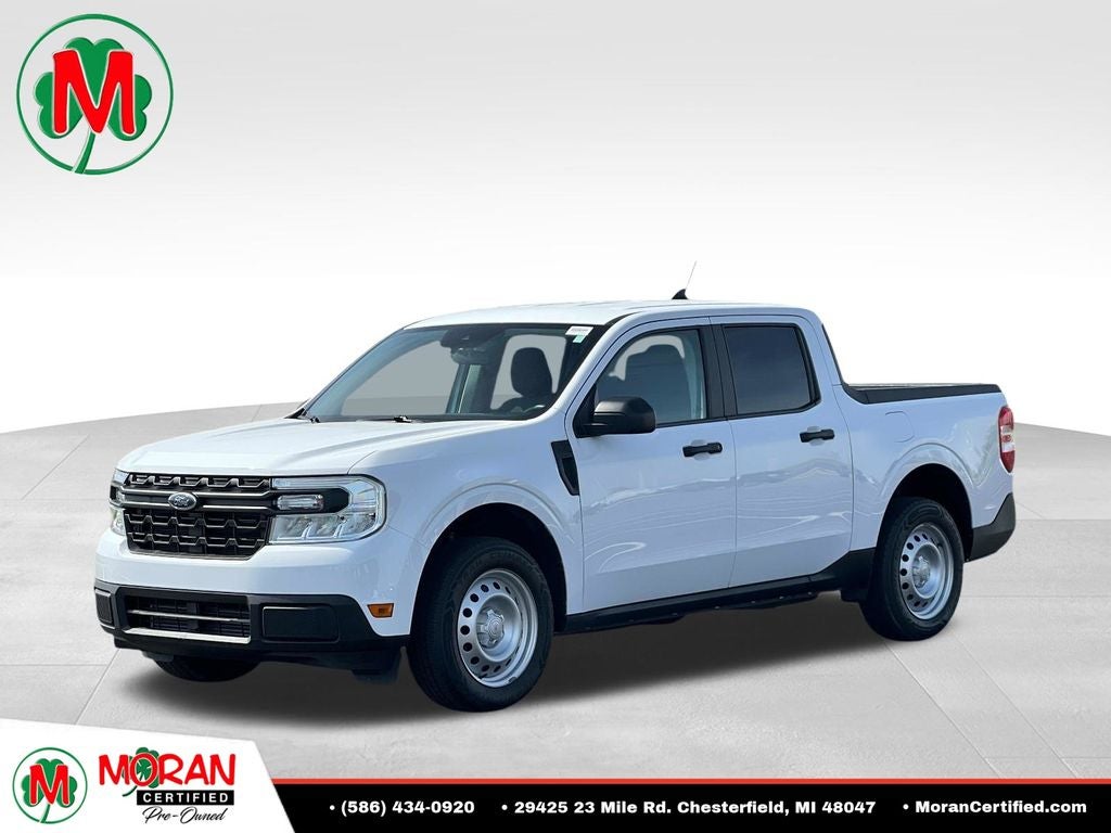 2023 Ford Maverick XL in Oxford White — front three-quarter view