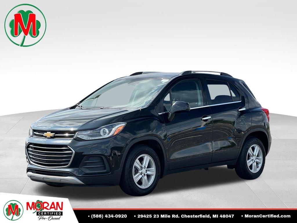 2019 Chevrolet Trax LT in Black Metallic — front three-quarter view