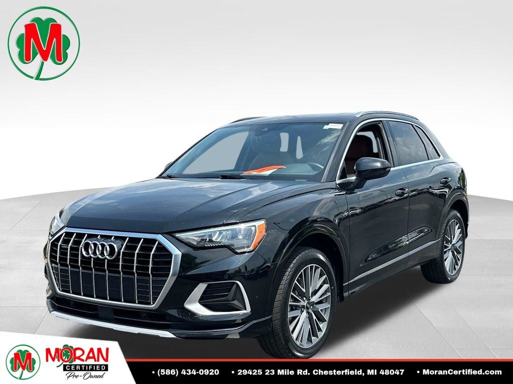 2022 Audi Q3 Premium 40 TFSI quattro quattro in Black — front three-quarter view